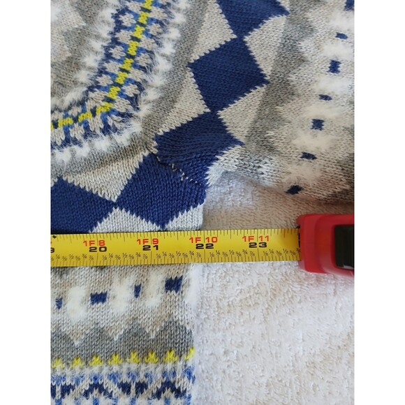 Style & Co Fair Isle Crew-Neck Sweater Gray Size 2XL - Picture 11 of 16